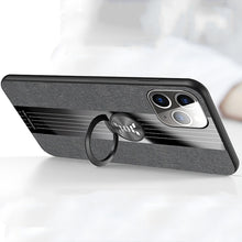 Load image into Gallery viewer, XINLI Stitching Cloth Textue Shockproof TPU Protective Case with Ring Holder, For iPhone 11, For iPhone 11 Pro, For iPhone 11 Pro Max