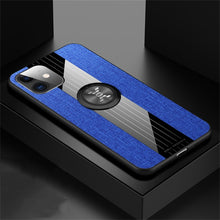 Load image into Gallery viewer, XINLI Stitching Cloth Textue Shockproof TPU Protective Case with Ring Holder, For iPhone 11, For iPhone 11 Pro, For iPhone 11 Pro Max