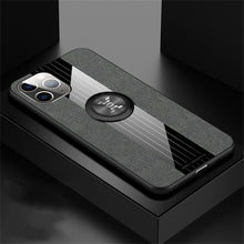 Load image into Gallery viewer, XINLI Stitching Cloth Textue Shockproof TPU Protective Case with Ring Holder, For iPhone 11, For iPhone 11 Pro, For iPhone 11 Pro Max