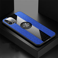 Load image into Gallery viewer, XINLI Stitching Cloth Textue Shockproof TPU Protective Case with Ring Holder, For iPhone 11, For iPhone 11 Pro, For iPhone 11 Pro Max