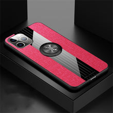 Load image into Gallery viewer, XINLI Stitching Cloth Textue Shockproof TPU Protective Case with Ring Holder, For iPhone 11, For iPhone 11 Pro, For iPhone 11 Pro Max