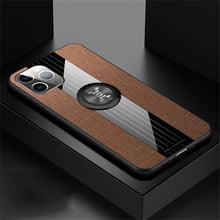 Load image into Gallery viewer, XINLI Stitching Cloth Textue Shockproof TPU Protective Case with Ring Holder, For iPhone 11, For iPhone 11 Pro, For iPhone 11 Pro Max