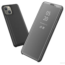 Load image into Gallery viewer, Plated Mirror Horizontal Flip Leather Case with Holder, For iPhone 13, For iPhone 13 Pro, For iPhone 13 Pro Max, For OnePlus Nord 2 5G, For OnePlus N200 5G