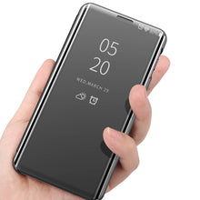 Load image into Gallery viewer, Plated Mirror Horizontal Flip Leather Case with Holder, For iPhone 13, For iPhone 13 Pro, For iPhone 13 Pro Max, For OnePlus Nord 2 5G, For OnePlus N200 5G