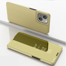 Load image into Gallery viewer, Plated Mirror Horizontal Flip Leather Case with Holder, For iPhone 13, For iPhone 13 Pro, For iPhone 13 Pro Max, For OnePlus Nord 2 5G, For OnePlus N200 5G