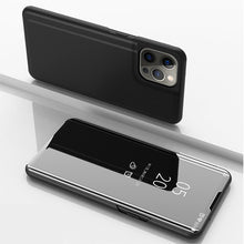 Load image into Gallery viewer, Plated Mirror Horizontal Flip Leather Case with Holder, For iPhone 13, For iPhone 13 Pro, For iPhone 13 Pro Max, For OnePlus Nord 2 5G, For OnePlus N200 5G