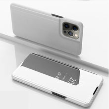 Load image into Gallery viewer, Plated Mirror Horizontal Flip Leather Case with Holder, For iPhone 13, For iPhone 13 Pro, For iPhone 13 Pro Max, For OnePlus Nord 2 5G, For OnePlus N200 5G