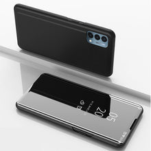 Load image into Gallery viewer, Plated Mirror Horizontal Flip Leather Case with Holder, For iPhone 13, For iPhone 13 Pro, For iPhone 13 Pro Max, For OnePlus Nord 2 5G, For OnePlus N200 5G