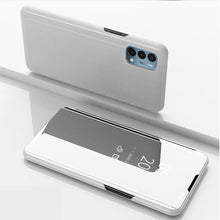 Load image into Gallery viewer, Plated Mirror Horizontal Flip Leather Case with Holder, For iPhone 13, For iPhone 13 Pro, For iPhone 13 Pro Max, For OnePlus Nord 2 5G, For OnePlus N200 5G