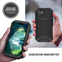 Load image into Gallery viewer, R-JUST Sliding Camera Shockproof Waterproof Dust-proof Metal + Silicone Protective Case with Holder, For iPhone 13 mini, For iPhone 13, For iPhone 13 Pro, For iPhone 13 Pro Max