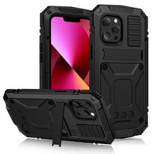 Load image into Gallery viewer, R-JUST Shockproof Waterproof Dust-proof Metal + Silicone Protective Case with Holder, For iPhone 13, For iPhone 13 Pro, For iPhone 13 Pro Max, For iPhone 13 mini