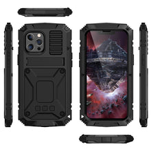 Load image into Gallery viewer, R-JUST Shockproof Waterproof Dust-proof Metal + Silicone Protective Case with Holder, For iPhone 13, For iPhone 13 Pro, For iPhone 13 Pro Max, For iPhone 13 mini