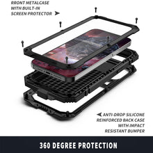 Load image into Gallery viewer, R-JUST Shockproof Waterproof Dust-proof Metal + Silicone Protective Case with Holder, For iPhone 13, For iPhone 13 Pro, For iPhone 13 Pro Max, For iPhone 13 mini