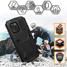 Load image into Gallery viewer, R-JUST Shockproof Waterproof Dust-proof Metal + Silicone Protective Case with Holder, For iPhone 13, For iPhone 13 Pro, For iPhone 13 Pro Max, For iPhone 13 mini