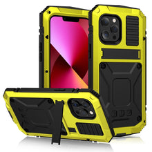 Load image into Gallery viewer, R-JUST Shockproof Waterproof Dust-proof Metal + Silicone Protective Case with Holder, For iPhone 13, For iPhone 13 Pro, For iPhone 13 Pro Max, For iPhone 13 mini