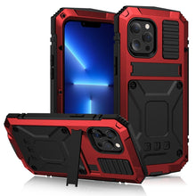 Load image into Gallery viewer, R-JUST Shockproof Waterproof Dust-proof Metal + Silicone Protective Case with Holder, For iPhone 13, For iPhone 13 Pro, For iPhone 13 Pro Max, For iPhone 13 mini