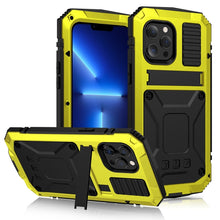 Load image into Gallery viewer, R-JUST Shockproof Waterproof Dust-proof Metal + Silicone Protective Case with Holder, For iPhone 13, For iPhone 13 Pro, For iPhone 13 Pro Max, For iPhone 13 mini