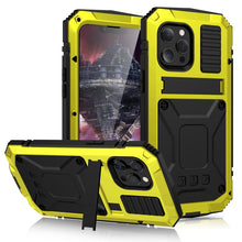 Load image into Gallery viewer, R-JUST Shockproof Waterproof Dust-proof Metal + Silicone Protective Case with Holder, For iPhone 13, For iPhone 13 Pro, For iPhone 13 Pro Max, For iPhone 13 mini