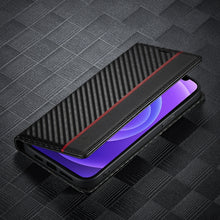 Load image into Gallery viewer, LC.IMEEKE Carbon Fiber PU + TPU Horizontal Flip Leather Case with Holder &amp; Card Slot &amp; Wallet, For iPhone 13 mini, For iPhone 13, For iPhone 13 Pro, For iPhone 13 Pro Max