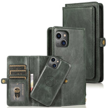 Load image into Gallery viewer, Strong Magnetic Detachable Horizontal Flip Leather Case with Card Slots &amp; Wallet, For iPhone 13, For  iPhone 13 Mini, For iPhone 13 Pro, For iPhone 13 Pro Max