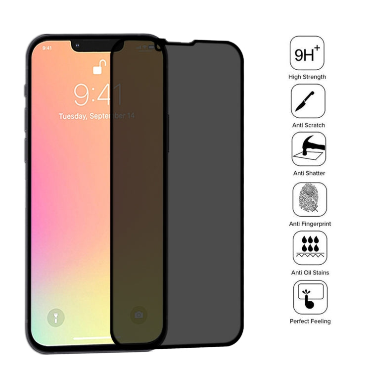 For iPhone 17e / 16e / 13 / 13 Pro Anti-peeping Plasma Oil Coated High Aluminum Wear-resistant Tempered Glass Film, For iPhone 13 mini (1 PC), For iPhone 17e / 16e / 14 / 13 / 13 Pro  (1 PC), For iPhone 14 Plus / 13 Pro Max