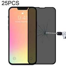 Load image into Gallery viewer, For iPhone 16e / 13 / 13 Pro 25pcs Anti-peeping Plasma Oil Coated High Aluminum Wear-resistant Tempered Glass Film, For iPhone 13 mini (25pcs), For iPhone 16e / 14 / 13 / 13 Pro  (25pcs), For iPhone 14 Plus / 13 Pro Max