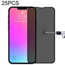 Load image into Gallery viewer, For iPhone 16e / 13 / 13 Pro 25pcs Anti-peeping Plasma Oil Coated High Aluminum Wear-resistant Tempered Glass Film, For iPhone 13 mini (25pcs), For iPhone 16e / 14 / 13 / 13 Pro  (25pcs), For iPhone 14 Plus / 13 Pro Max