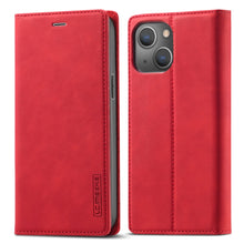 Load image into Gallery viewer, LC.IMEEKE Strong Magnetic PU + Matte TPU Horizontal Flip Leather Case with Holder &amp; Card Slots &amp; Wallet, For iPhone 13 mini, For iPhone 13, For iPhone 13 Pro, For iPhone 13 Pro Max