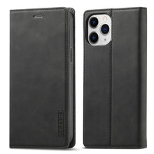 Load image into Gallery viewer, LC.IMEEKE Strong Magnetic PU + Matte TPU Horizontal Flip Leather Case with Holder &amp; Card Slots &amp; Wallet, For iPhone 13 mini, For iPhone 13, For iPhone 13 Pro, For iPhone 13 Pro Max