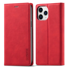 Load image into Gallery viewer, LC.IMEEKE Strong Magnetic PU + Matte TPU Horizontal Flip Leather Case with Holder &amp; Card Slots &amp; Wallet, For iPhone 13 mini, For iPhone 13, For iPhone 13 Pro, For iPhone 13 Pro Max