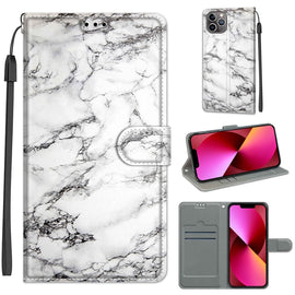 Voltage Colored Drawing Magnetic Clasp Horizontal Flip PU Leather Case with Holder & Card Slots, For iPhone 13, For iPhone 13 Pro