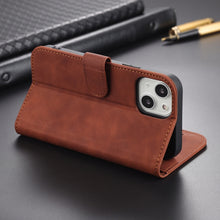 Load image into Gallery viewer, AZNS Skin Feel Calf Texture Horizontal Flip Leather Case with Card Slots &amp; Holder &amp; Wallet, For iPhone 13, For iPhone 13 Mini