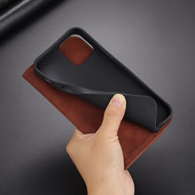 Load image into Gallery viewer, AZNS Skin Feel Calf Texture Horizontal Flip Leather Case with Card Slots &amp; Holder &amp; Wallet, For iPhone 13, For iPhone 13 Mini