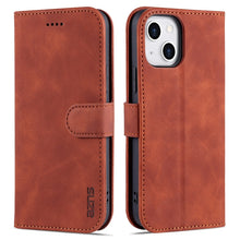 Load image into Gallery viewer, AZNS Skin Feel Calf Texture Horizontal Flip Leather Case with Card Slots &amp; Holder &amp; Wallet, For iPhone 13, For iPhone 13 Mini