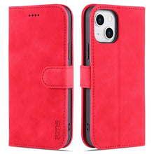 Load image into Gallery viewer, AZNS Skin Feel Calf Texture Horizontal Flip Leather Case with Card Slots &amp; Holder &amp; Wallet, For iPhone 13, For iPhone 13 Mini