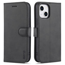 Load image into Gallery viewer, AZNS Skin Feel Calf Texture Horizontal Flip Leather Case with Card Slots &amp; Holder &amp; Wallet, For iPhone 13, For iPhone 13 Mini
