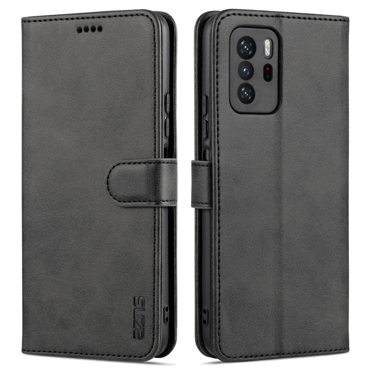 AZNS Skin Feel Calf Texture Horizontal Flip Leather Case with Card Slots & Holder & Wallet, For Xiaomi Redmi Note 9 Pro 5G, For Xiaomi Mi 10T Lite 5G, For Xiaomi Redmi Note 10 Pro 5G, For Xiaomi Poco X3 GT, For Xiaomi Mi 10S, For OPPO A16