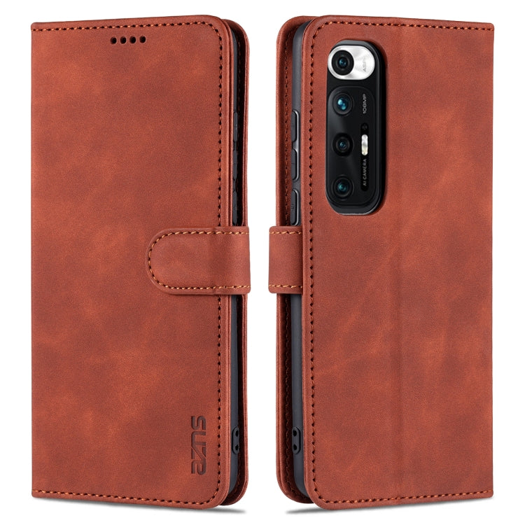 AZNS Skin Feel Calf Texture Horizontal Flip Leather Case with Card Slots & Holder & Wallet, For Xiaomi Redmi Note 9 Pro 5G, For Xiaomi Mi 10T Lite 5G, For Xiaomi Redmi Note 10 Pro 5G, For Xiaomi Poco X3 GT, For Xiaomi Mi 10S, For OPPO A16