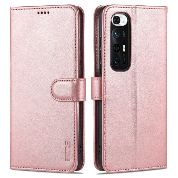 AZNS Skin Feel Calf Texture Horizontal Flip Leather Case with Card Slots & Holder & Wallet, For Xiaomi Redmi Note 9 Pro 5G, For Xiaomi Mi 10T Lite 5G, For Xiaomi Redmi Note 10 Pro 5G, For Xiaomi Poco X3 GT, For Xiaomi Mi 10S, For OPPO A16