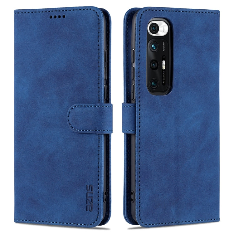 AZNS Skin Feel Calf Texture Horizontal Flip Leather Case with Card Slots & Holder & Wallet, For Xiaomi Redmi Note 9 Pro 5G, For Xiaomi Mi 10T Lite 5G, For Xiaomi Redmi Note 10 Pro 5G, For Xiaomi Poco X3 GT, For Xiaomi Mi 10S, For OPPO A16
