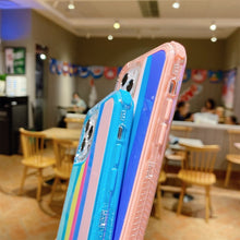 Load image into Gallery viewer, Rainbow TPU + PC Glass Shockproof Case, For iPhone 13