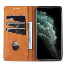 Load image into Gallery viewer, AZNS Magnetic Calf Texture Horizontal Flip Leather Case with Card Slots &amp; Holder &amp; Wallet, For iPhone 13, For iPhone 13 Pro, For iPhone 13 Pro Max