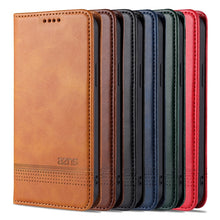 Load image into Gallery viewer, AZNS Magnetic Calf Texture Horizontal Flip Leather Case with Card Slots &amp; Holder &amp; Wallet, For iPhone 13, For iPhone 13 Pro, For iPhone 13 Pro Max