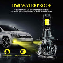 Load image into Gallery viewer, DC9-32V / 3000LM / 30W / 6000K+3000K IP65 Car LED Double Color Fog Light with 12LEDs CSP Lamp Beads, 2 PCS EV15 H1, 2 PCS EV15 H3, 2 PCS EV15 H7