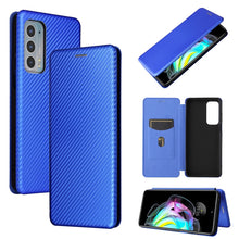 Load image into Gallery viewer, Carbon Fiber Texture Magnetic Horizontal Flip TPU + PC + PU Leather Case with Card Slot, For Motorola Edge 20, For Samsung Galaxy Z Fold3 5G, For OnePlus Nord 2 5G