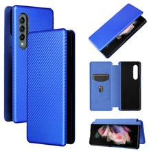 Load image into Gallery viewer, Carbon Fiber Texture Magnetic Horizontal Flip TPU + PC + PU Leather Case with Card Slot, For Motorola Edge 20, For Samsung Galaxy Z Fold3 5G, For OnePlus Nord 2 5G