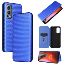 Load image into Gallery viewer, Carbon Fiber Texture Magnetic Horizontal Flip TPU + PC + PU Leather Case with Card Slot, For Motorola Edge 20, For Samsung Galaxy Z Fold3 5G, For OnePlus Nord 2 5G
