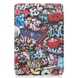 Custer Painted 3-Fold Holder Smart Leather Tablet Case, For iPad mini 6 / mini 2024