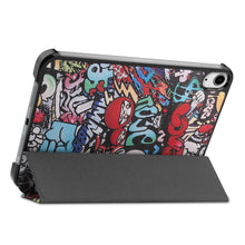 Load image into Gallery viewer, Custer Painted 3-Fold Holder Smart Leather Tablet Case, For iPad mini 6 / mini 2024
