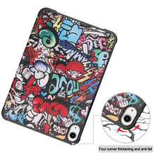 Load image into Gallery viewer, Custer Painted 3-Fold Holder Smart Leather Tablet Case, For iPad mini 6 / mini 2024